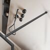 Душевая перегородка Vincea Walk-In VSW-1HP900FLGM, 900*2000, вороненая сталь, стекло рифленое