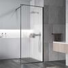 Душевая перегородка Vincea Walk-In VSW-1HP100FLGM, 1000*2000, вороненая сталь, стекло рифленое