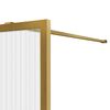Душевая перегородка Vincea Walk-In VSW-1HP120FLBG, 1200*2000, брашированное золото, стекло рифленое