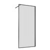 Душевая перегородка Vincea Walk-In VSW-1HP700FLB, 700*2000, черный матовый, стекло рифленое