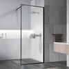 Душевая перегородка Vincea Walk-In VSW-1HP110FLB, 1100*2000, черный, стекло рифленое