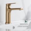 Смеситель для раковины Splenka S50.10.03, матовое золото