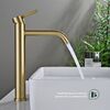 Смеситель для раковины высокий Splenka S221.15.03, матовое золото