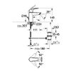AQUAme AQM P6111 AQUAme Prato Смеситель для раковины с донным клапаном, хром, однорычажный.