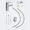 AQUAme AQM P6111 AQUAme Prato Смеситель для раковины с донным клапаном, хром, однорычажный.