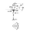 AQUAme AQM P6120 AQUAme Prato Смеситель для раковины, хром, однорычажный.
