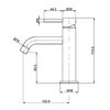 AQUAme AQM 6210MB Siena Смеситель для раковины однорычажный 82мм, Черный