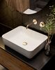 AQUAme AQM 6215BG Siena Смеситель для раковины настенный на 2 отв. 180мм, внутр монтаж в компл., Brushed gold