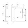 AQUAme AQM6314GM Monza Смеситель для раковины однорычажный, графит