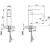 AQUAme AQM6410GM Asti Смеситель для раковины однорычажный, графит