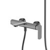 AQUAme AQM6312GM Monza Смеситель для ванны однорычажный, с душевым набором, 3 режима, графит