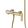 AQUAme AQM6312BG Monza Смеситель для ванны однорычажный, с душевым набором, 3 режима, Brushed gold
