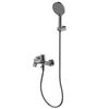 AQUAme AQM6412GM Asti Смеситель для ванны однорычажный, с душевым набором, 3 режима, графит