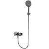 AQUAme AQM6712GM Imola Смеситель для ванны, с душевым набором, графит