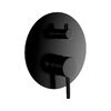 AQUAme AQM8803MB Встраиваемый смеситель на 2 потр. в комплекте с внутр. частью, Черный