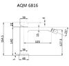 AQUAme AQM6816MB Savona Смеситель для биде, Черный