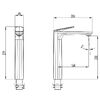 AQUAme AQM6714GM Imola Смеситель для свободностоящей раковины, графит