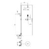 Душевая система Webert Azeta AZ870105015METAL, хром
