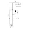 Душевая система с термостатом Webert Azeta New AA980507015PVC, хром
