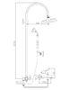 Душевая система Rav Slezak Labe L054.5/3SM
