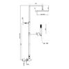 Душевая система Webert Azeta AZ870110015PVC, хром