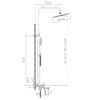 Душевая система Haiba HB24533-3, пепельный