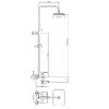 Душевая система Haiba HB2402, хром