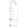 Душевая система Haiba HB2405, хром