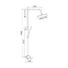 Душевая система Rose R2736F, белый/хром