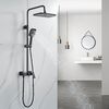 Душевая система Shevanik S9636H, черный