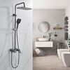 Душевая система Shevanik S4036T, оружейная сталь