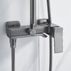 Душевая система Shevanik S4036T, оружейная сталь