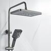 Душевая система Shevanik S6136T, оружейная сталь