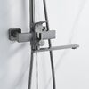 Душевая система Shevanik S6136T, оружейная сталь