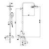 Душевая система Fmark FS8245C, бронза
