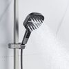Душевая система Rose R1056T, оружейная сталь