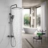 Душевая система Shevanik S4226T, оружейная сталь