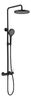 Душевая стойка Vincea Rim VSFS-2RM1MB с изливом, черный матовый