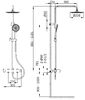 Душевая стойка Vincea Rondo VSFS-1R0CH без излива, хром