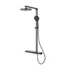 Душевая стойка Vincea Arco VSFS-4AR1GM с изливом, вороненая сталь