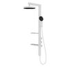 Душевая стойка Vincea Inspire VSFS-3I11W с изливом, 30см верх душ, белый