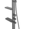 Душевая стойка Vincea Inspire VSFS-3I11GM с изливом, 30см верх душ, вороненая сталь