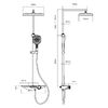 Душевая стойка Vincea VSFS-411CH с изливом, хром