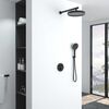 Душевой комплект Vincea Inspire VSFW-3I22MT2MB встраиваемый, термостатический, двухрежимный, черный