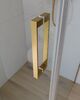 Душевой уголок CEZARES SLIDER-AH-1-100-70/80-C-BORO профиль золото матовое, стекло прозрачное 70-80x100 см