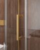 Душевой уголок CEZARES MOLVENO-RH-11-120/110-C-BORO-IV профиль золото матовое, стекло прозрачное 120x110 см