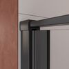 Душевая дверь Cezares LINER-B-12-90-C-NERO-L стекло прозрачное, регулировка 89-90,5 см