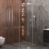 Душевой уголок CEZARES MOLVENO-RH-11-120/110-C-Cr-IV профиль хром, стекло прозрачное 120x110 см