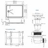Душевой поддон WasserKRAFT 29T07U 120 x 90  см