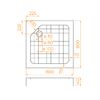 Душевой поддон квадратный RGW SMC-W Белый, 80 x 80